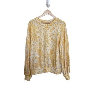 E.luna Yellow Animal Print Long Sleeve T-Shirt